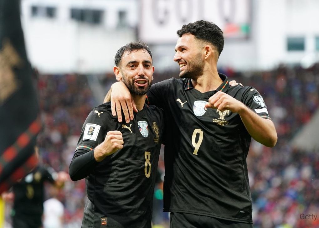 إحصائيات المباراة الكاملة بين البرتغال وأرمينيا: معدل المراوغة 76-24، تسجيل الأهداف 26-3